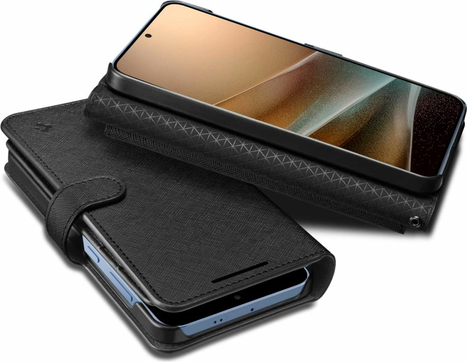 Mbështjellës Spigen Wallet S për Samsung Galaxy S25+, e zezë