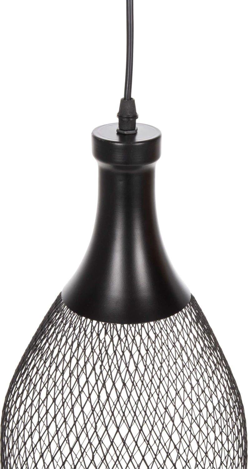 Llampë varëse tavani, rrjetë metali e zezë, FH4105, Φ20x145H cm