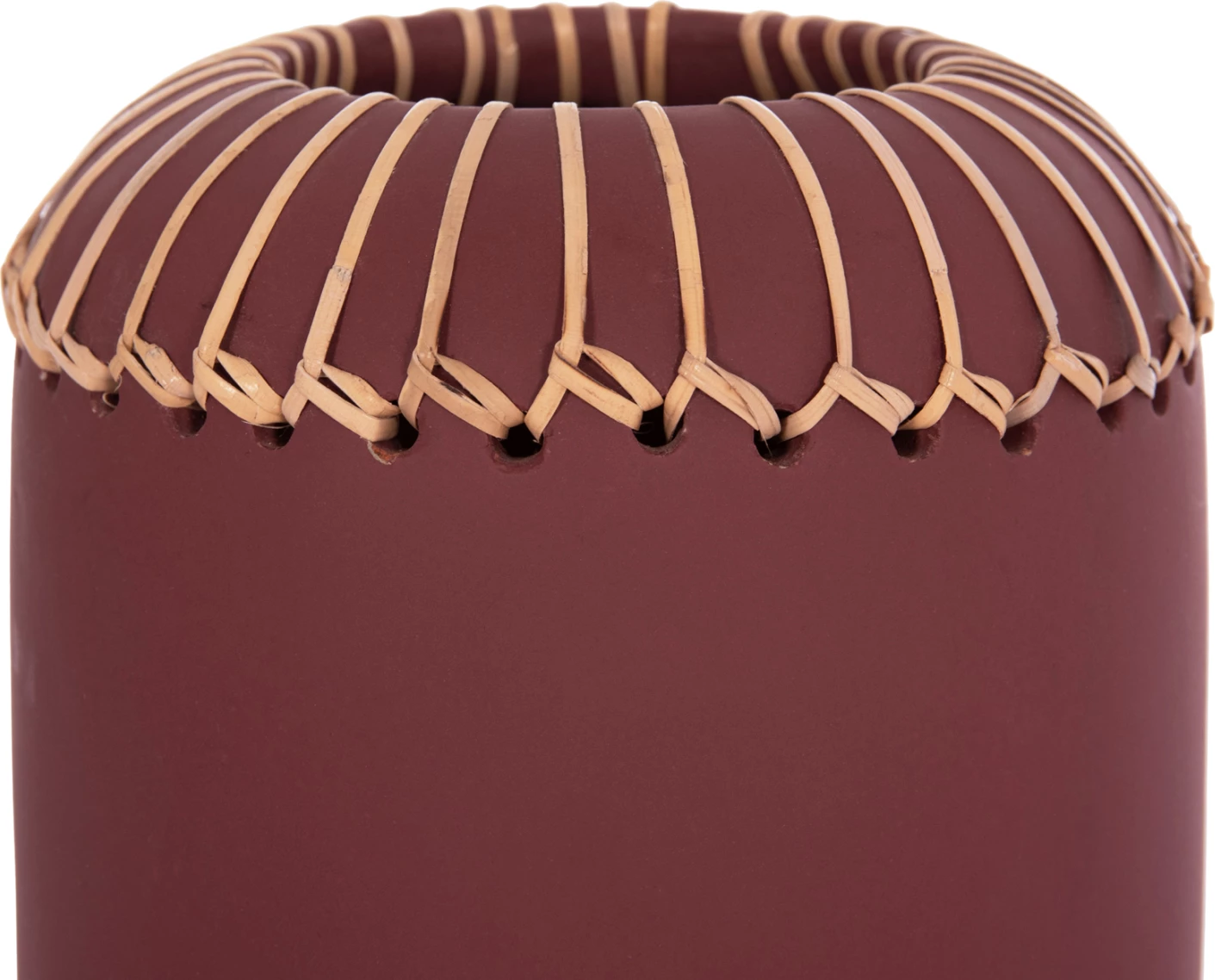 Vazo dekorative tavoline LENNOX, terrakotë, e kuqe maron, FH4675.06S, 18x33cm