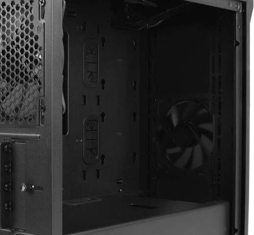 Kasë Genesis Irid 503 V2, Micro Tower, NPC-1558, me xham të temperuar, e zezë