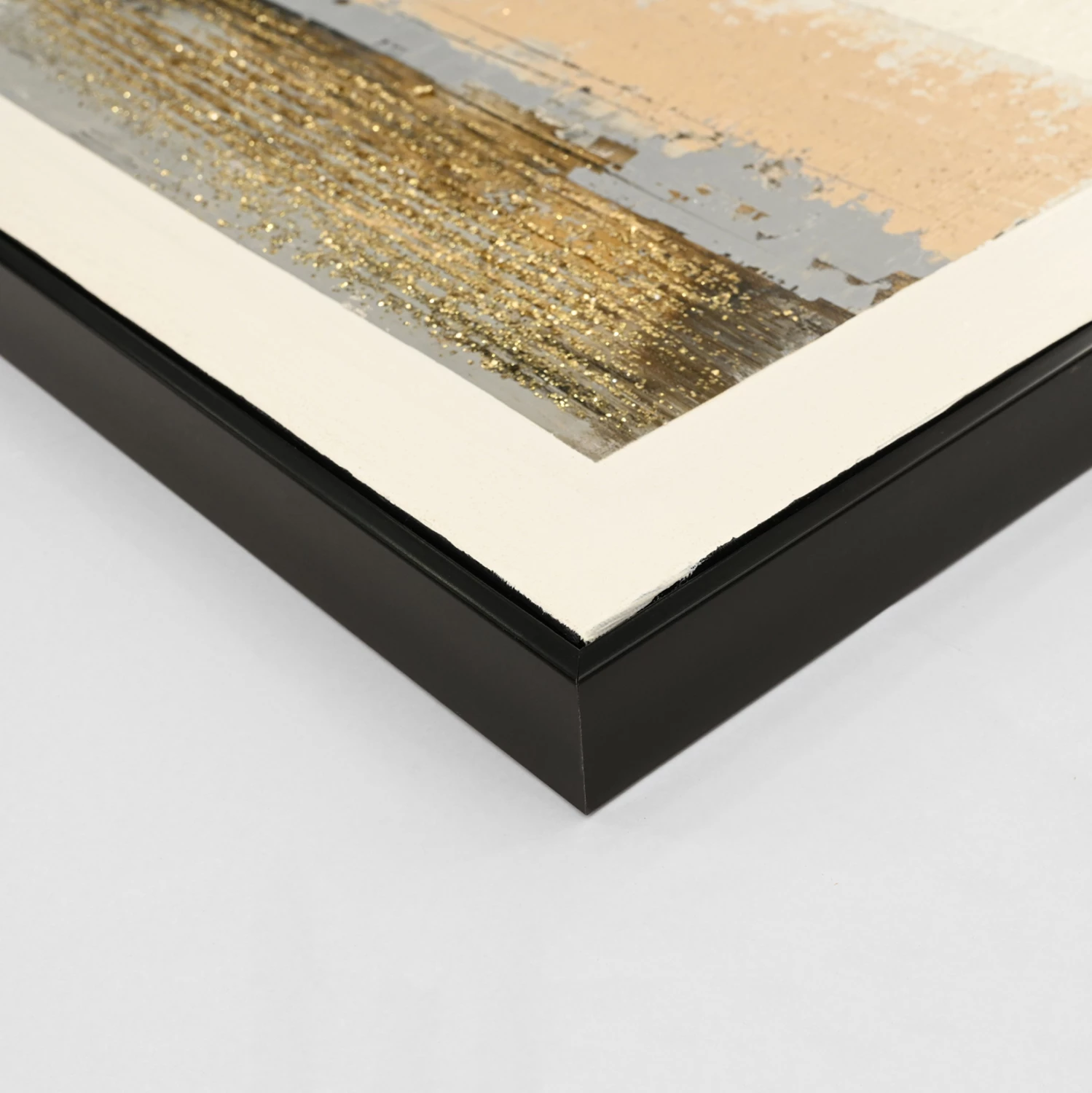 Pikturë muri FH4538 me kornizë PS të zezë, kanavacë me imazh abstrakt, 72x4.5x142H cm