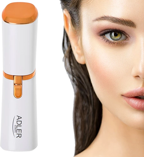 Makinë rroje trimmer për fytyrë, Adler, AD 2939, kokë me sitë, dritë LED, 1xAA, perlë-ari