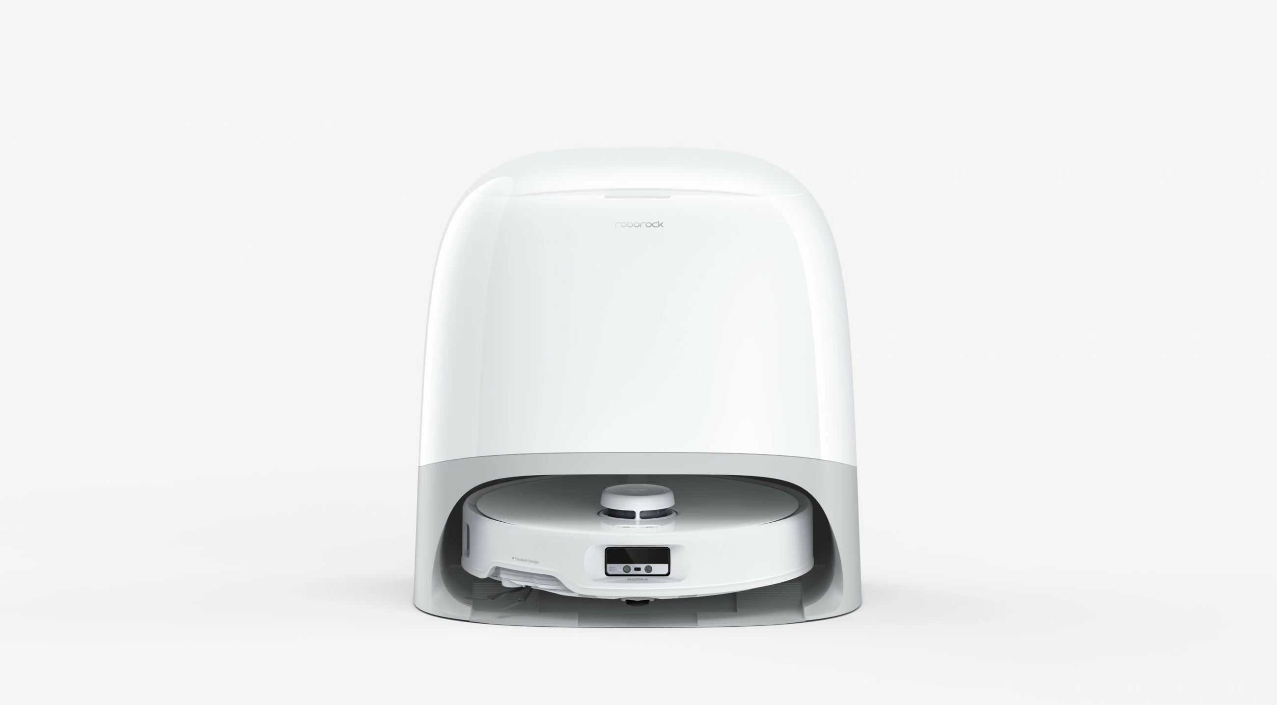 Robot fshesë Roborock Q Revo Curv, 0.325L, 2.5L bazë, i bardhë