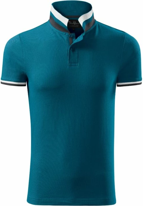 Polo maicë Malfini për meshkuj, blu petrol