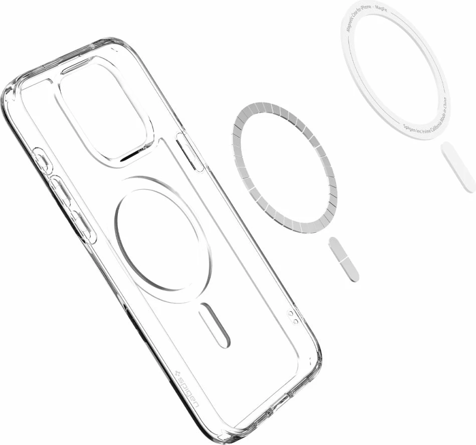 Mbështjellës Spigen Ultra Hybrid Mag për iPhone 15 Pro, MagSafe, frost clear