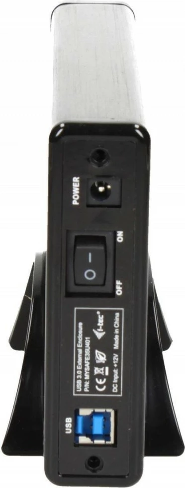 Kasë e jashtme i-tec MYSAFE35U401 për HDD/SSD 3.5", USB 3.0, Alumini, e zezë