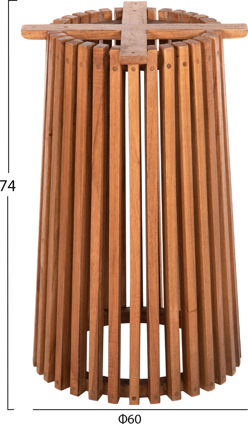 Baza e rrumbullakët për tavolinë FRANTZ FH9459.11 dru MINDI natyral Φ60x74Hcm