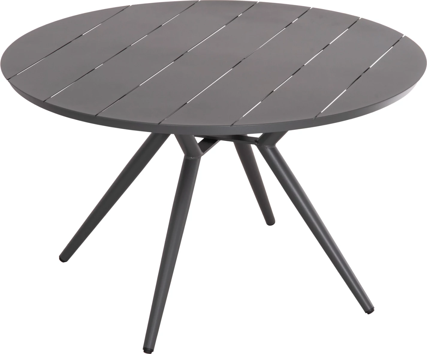 Tavolinë e rrumbullakët alumini, HIGER, FH6290.01, e bardhë, Φ126x75H cm