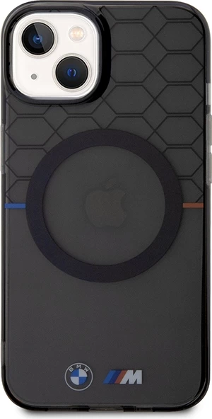 Mbështjellës BMW Pattern MagSafe për iPhone 14 Plus, Gri