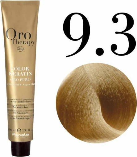 Ngjyrë për flokë Oro 9.3 bionde e artë e qeltë, 100 ml