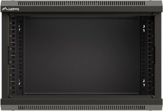 Kasë rrjeti Lanberg WF03-5306-10B, 19", 6U, për montim në mur, xham i zi