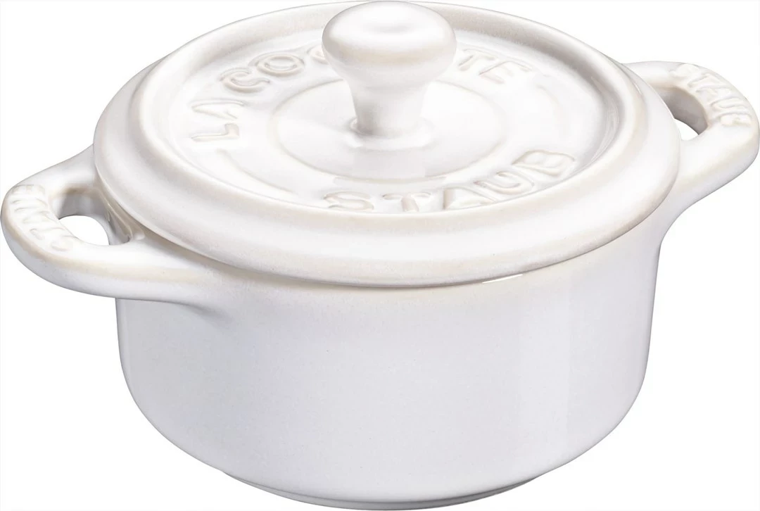 Tenxhere e vogël Cocotte STAUB, 200ml, e bardhë