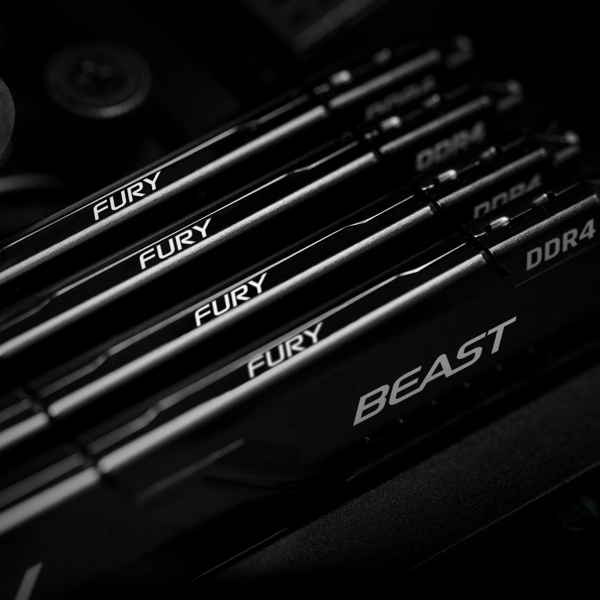 RAM Memorje Kingston FURY Beast DDR4, 8GB, 3200MHz, CL16, e zezë