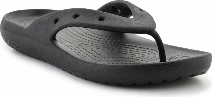 Papuqe Crocs Classic Flip V2 për meshkuj dhe femra, të zeza