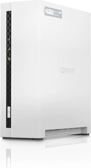 NAS QNAP TS-133, 1-bay, 2GB RAM, 1GbE, ARM 4-core 1.8GHz, i bardhë