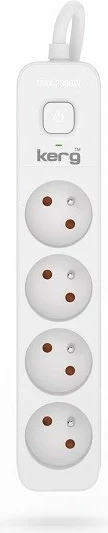 Shtrirës KERG me ndërprerës, 4 priza, 1.5m-16A