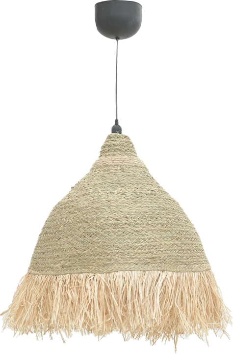 Dritë tavani prej kashtë, ngjyrë natyrale, Φ60x99cm