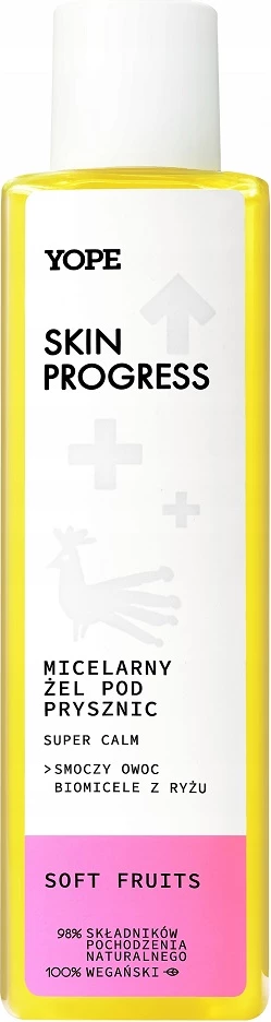 Xhel dushi për femra Yope Skin Progress Micellar Shower Gel Soft Fruits 200ml