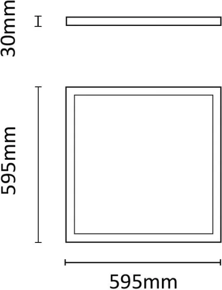 Panel LED ASALITE ASAL0261 60x60cm 36W 5400lm 4000K, i bardhë
