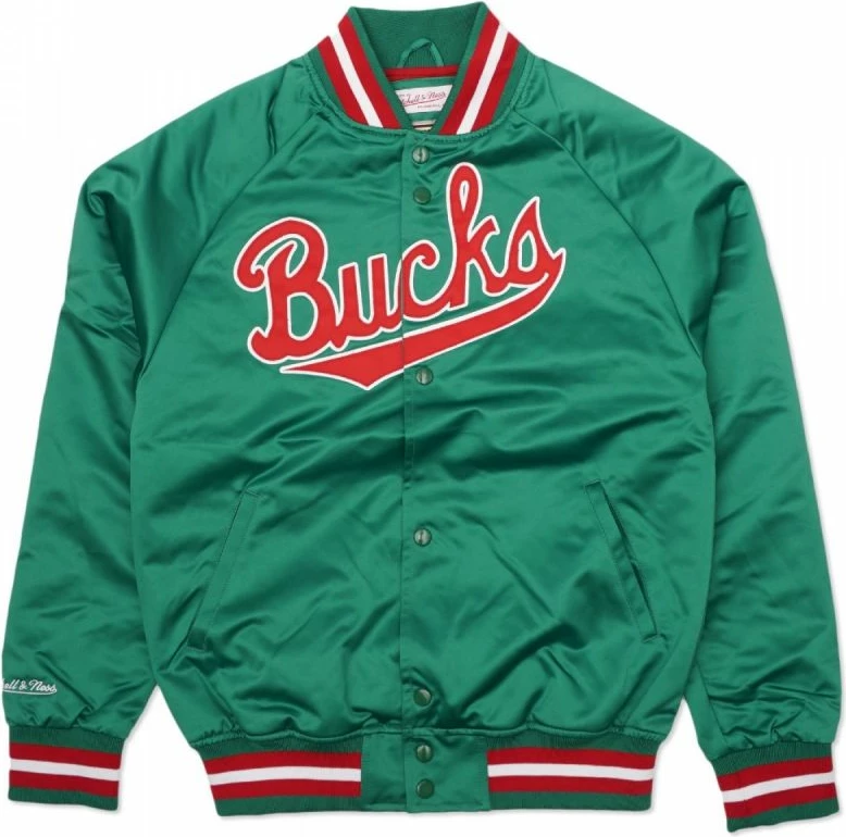 Xhaketë për meshkuj Mitchell & Ness, NBA Milwaukee Bucks, e gjelbër