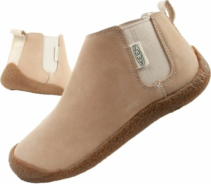 Çizme të shkurta femra Keeza, bezhë