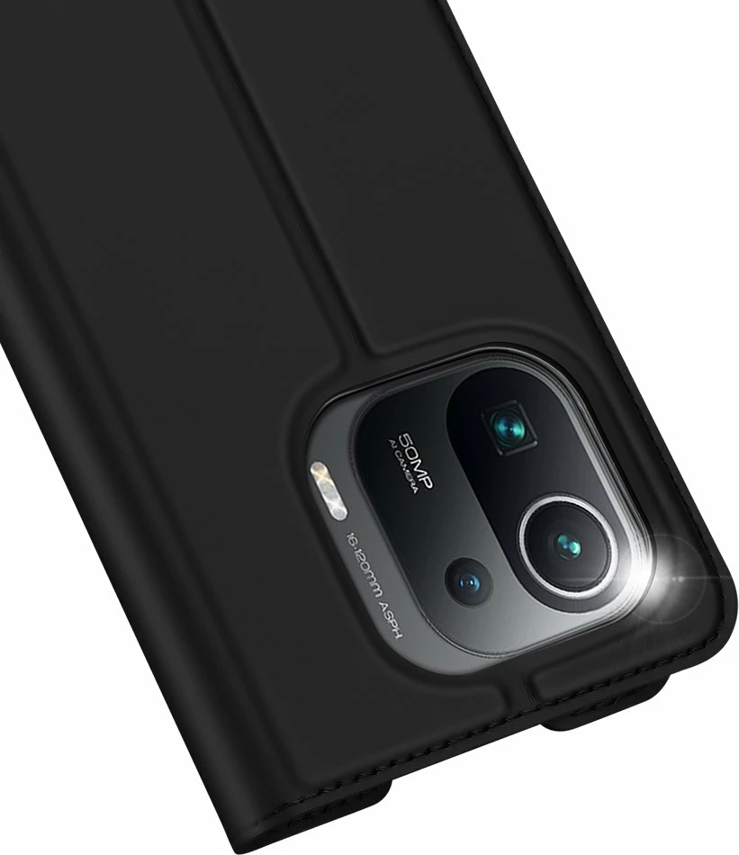 Mbështjellës Dux Ducis Skin Pro Bookcase për Xiaomi Mi 11 Pro, e zezë