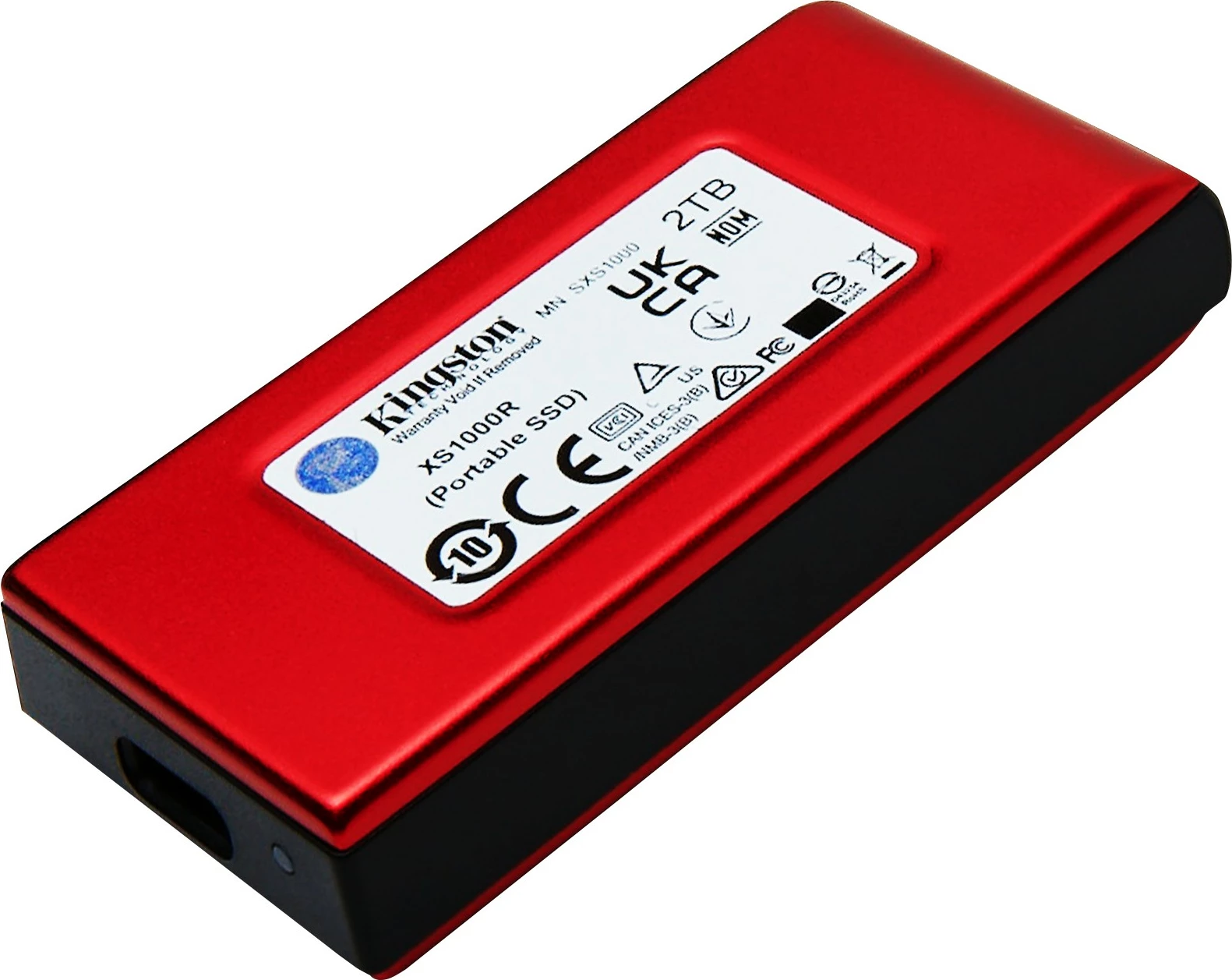 Disk i jashtëm Kingston XS1000 2TB, USB 3.2 Gen 2, i kuq