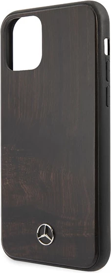 Mbështjellës Mercedes Wood Line Rosewood për iPhone 11 Pro Max, kafe