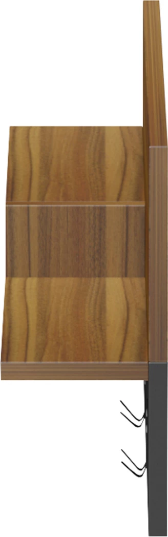 Krevat për hyrje me raft NYDA FH18079.02 melaminë, ngjyrë arre e zezë, 65x13.2x31 cm