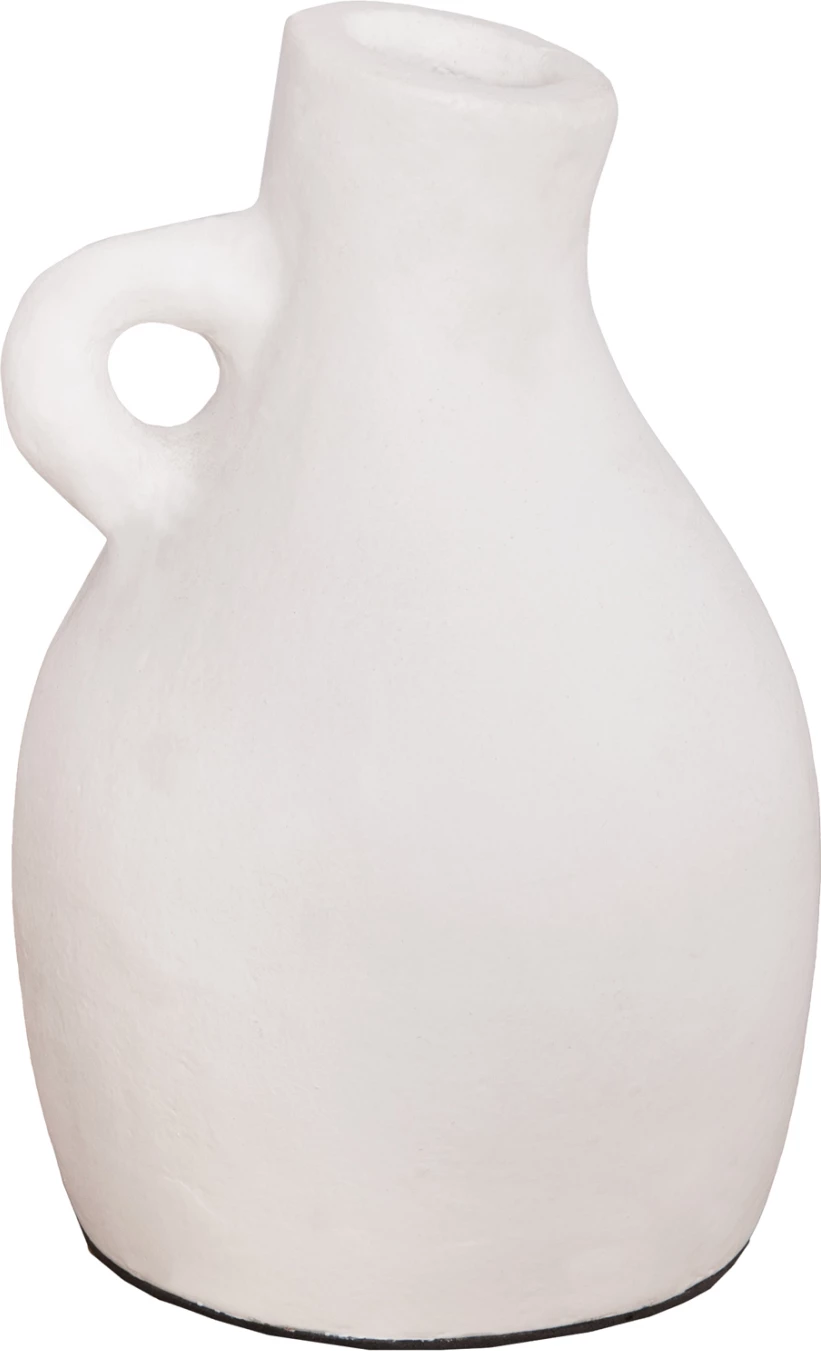 Vazo dekorative CLAYVON FH4405 terrakote ngjyrë bardhë Φ13x21Hcm