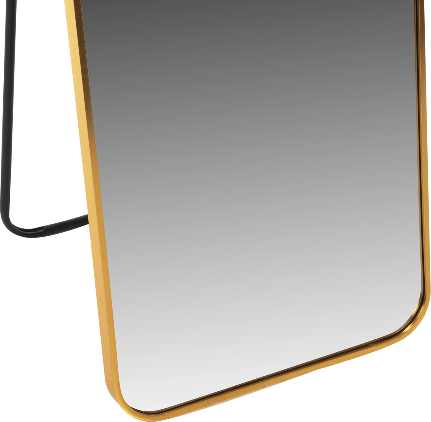 Pasqyrë qëndruese në dysheme, kornizë alumini, ngjyrë ari, BOELY FH9577.30, 40x35x160H cm