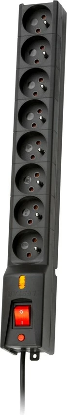 Mbrojtës rryme Lestar LX 810, 8 dalje, 3.0m, i zi