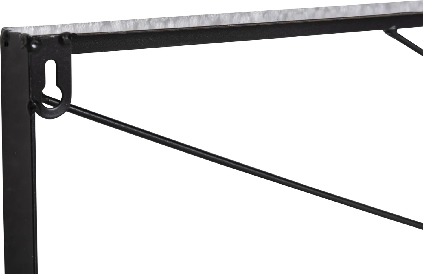 Dekor për mur FH4219 ngjyra druri natyrale-metal i zi 117x3x50H cm