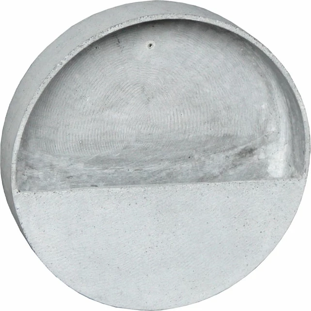 Mbajtës për bimë, për mur, gur sintetik, gri, 20x20x7cm