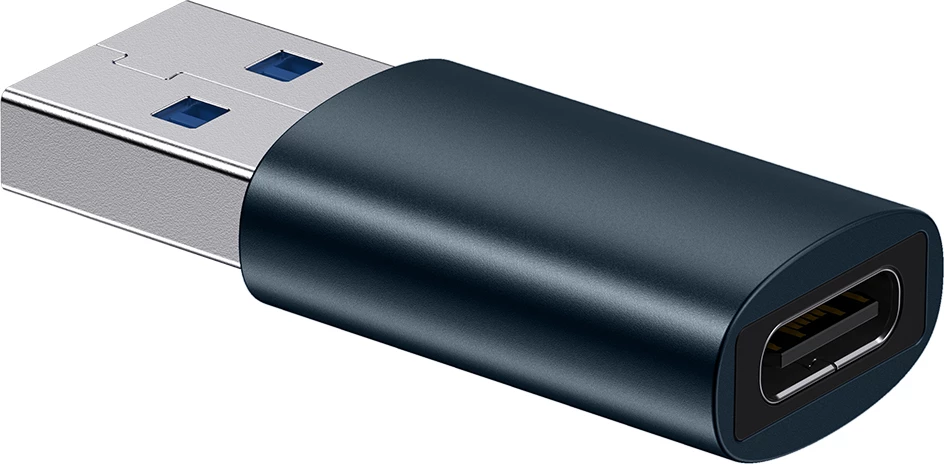 Adapter USB 3.1 OTG Baseus Ingenuity Series, USB-A në USB Type-C, Blu