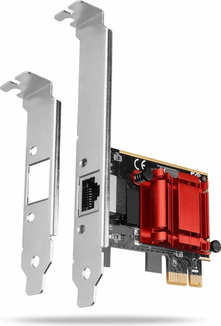 Kartë rrjeti AXAGON PCEE-GIX, PCIe, 1x Gigabit Ethernet, Intel I210-AT, me mbajtëse standarde dhe low-profile