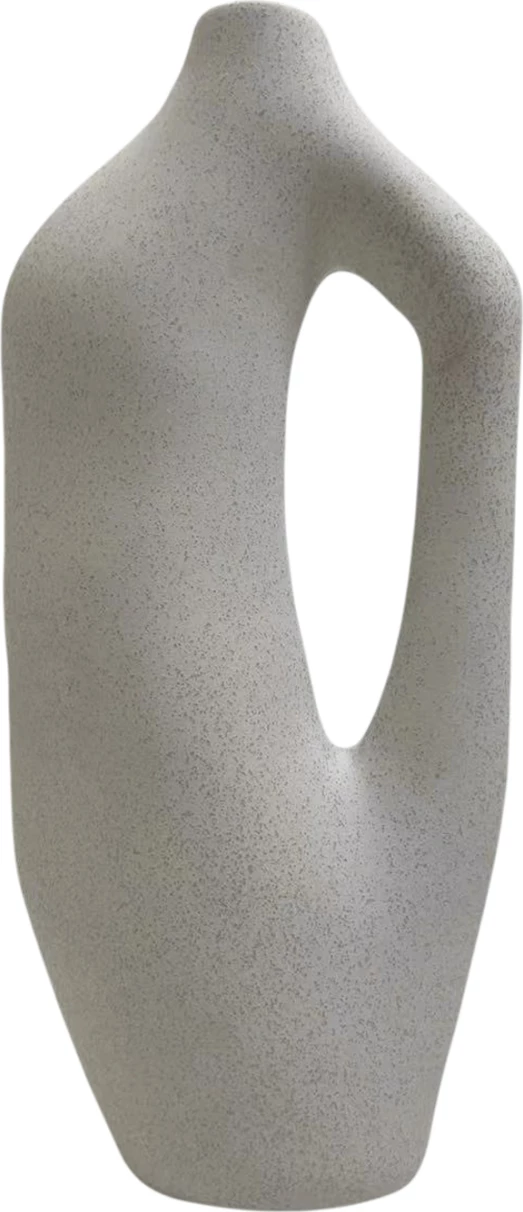 Dekor për tavolinë, seri SEBOR, FH4625, ngjyrë e bardhë e zbehtë, 20x9x46 cm