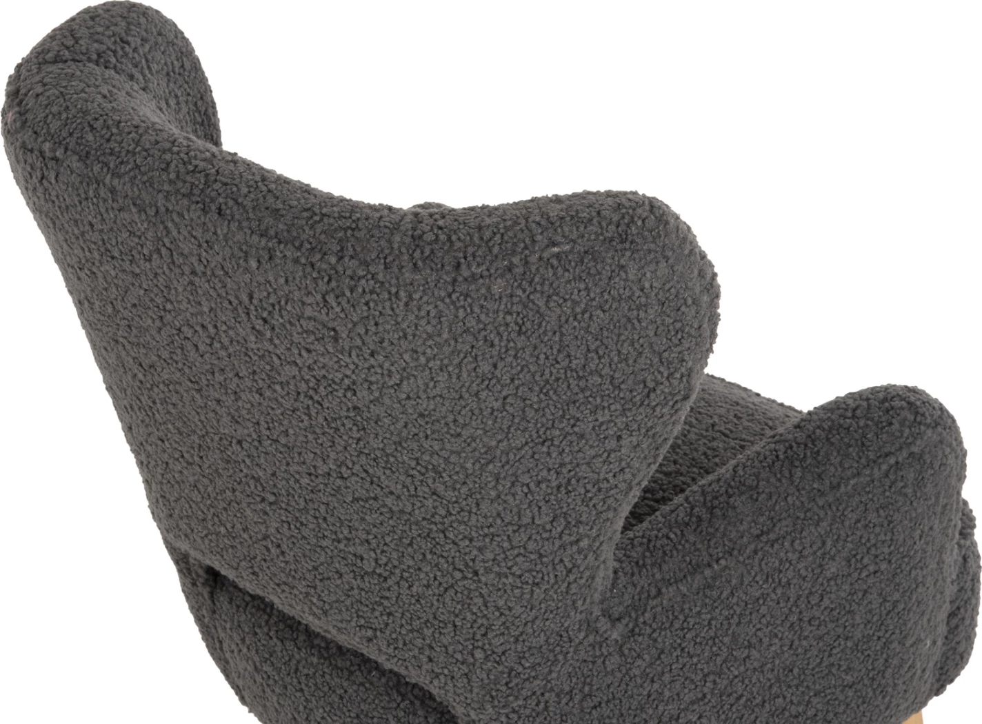 Fotelje MYLIE FH8394.21, pëlhurë boucle gri, 66x75x93H cm