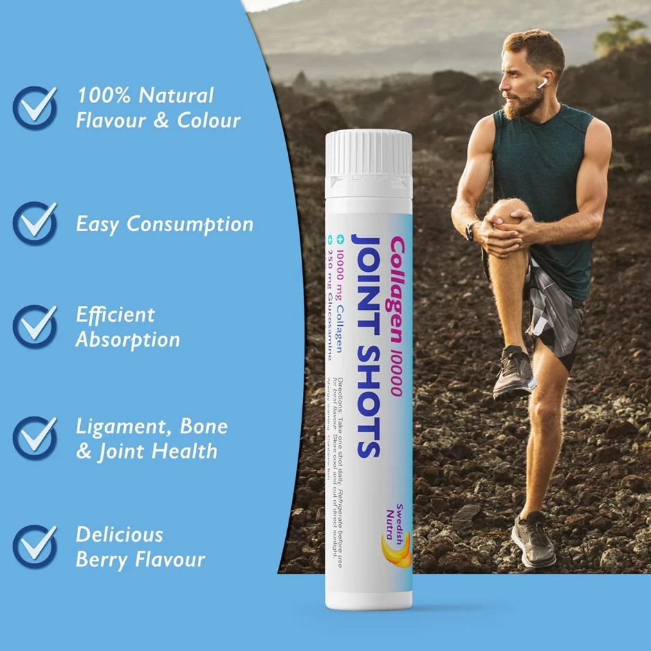 Suplement për artikulacionet Swedish Nutra Joint Support MAX Shots, 20 copë