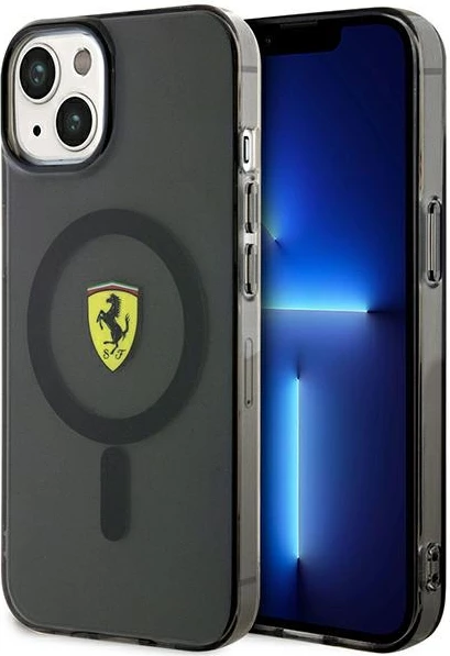 Mbështjellës Ferrari FEHMP14MURKK për iPhone 14 Plus 6.7", MagSafe, i zi