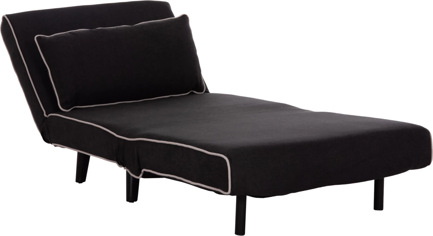 Fotel-krevat BRAXTON, material i zi, FH8425.03, 78x88x78cm