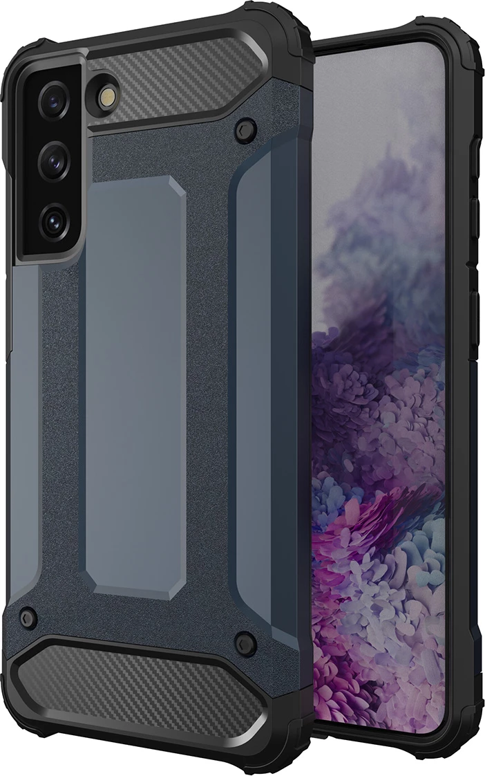 Mbështjellës Hurtel Hybrid Armor për Samsung Galaxy S23, Blu