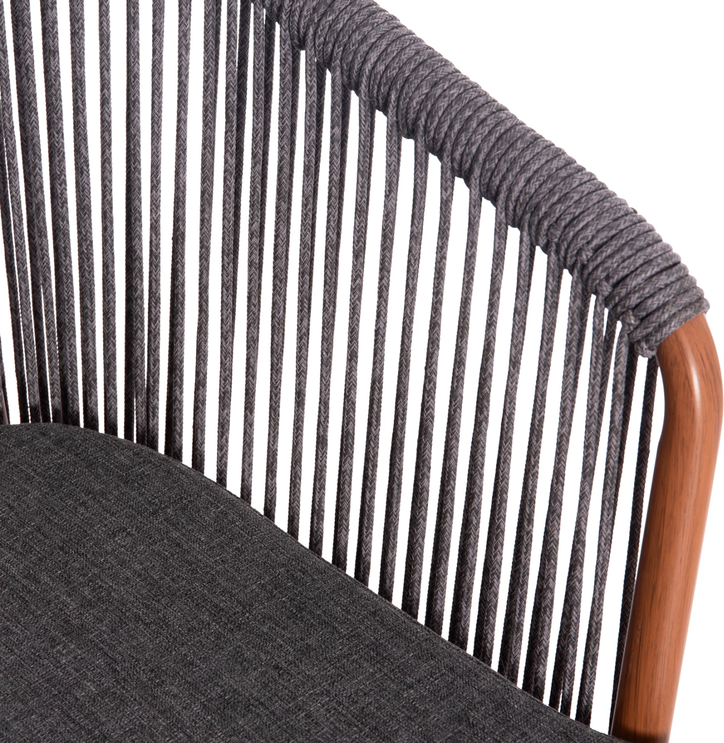 Karrige për ngrënie HARRIET FH5548.11, alumin kafe, kornizë gri, 60x62x80.5 cm, set prej 4 copash