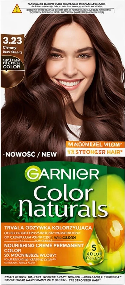 Ngjyrë për flokë për femra Garnier Color Naturals 3.23 Dark Quartz, 1 copë