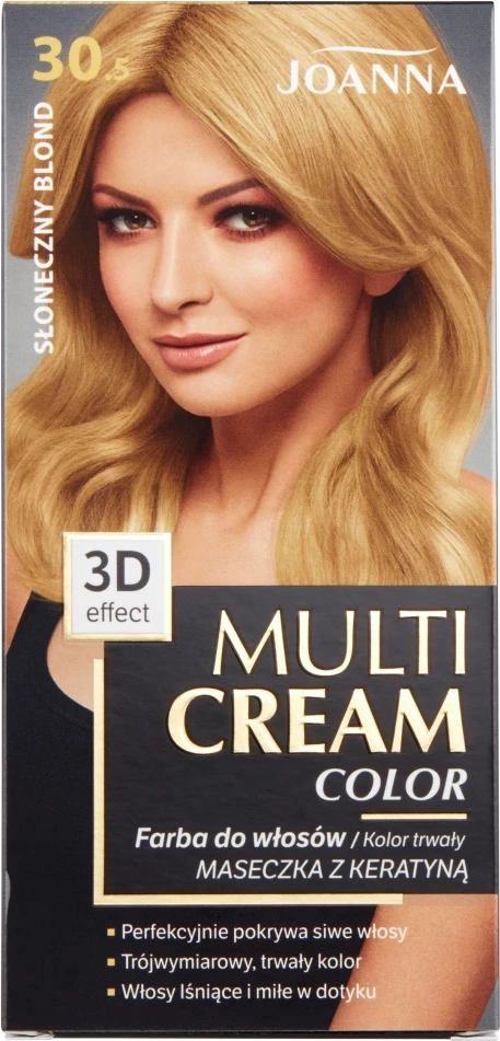 Ngjyrë për flokë Joanna Multi Cream Color 30.5 Blond i artë, për femra, 1 copë