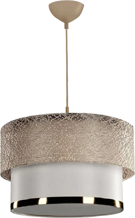 Dritë tavani PWL-1090 E27, bardhë e artë, D30x20cm