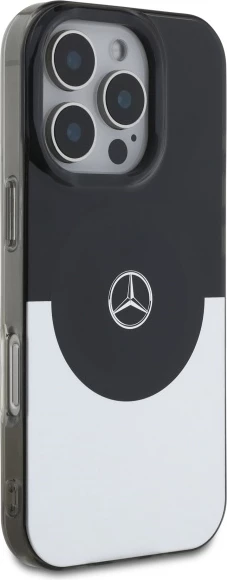 Mbështjellës Mercedes Double Layer BiColor MagSafe për iPhone 16 Pro, argjendtë