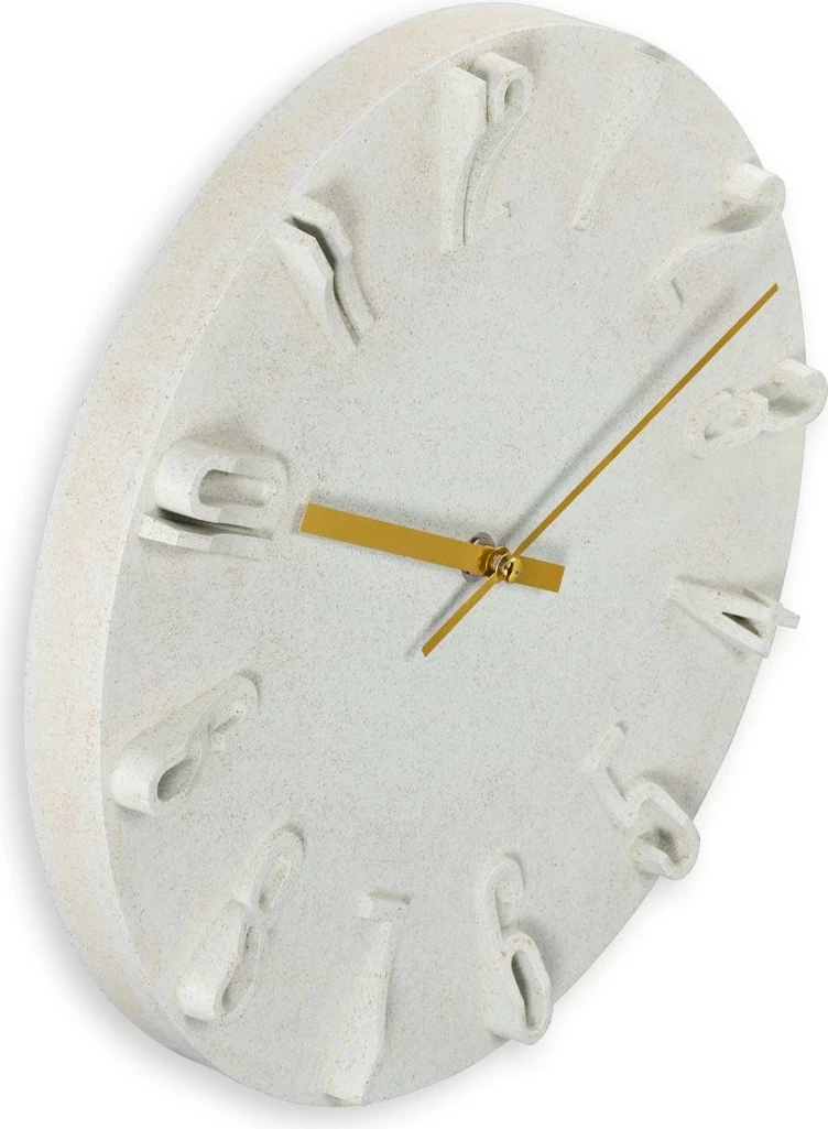 Orë muri Hama Corfu, 30cm, analoge, bezhë