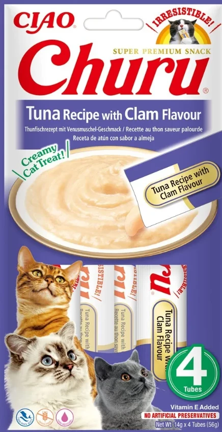 Shpërblime të lëngshme për mace, me tuna