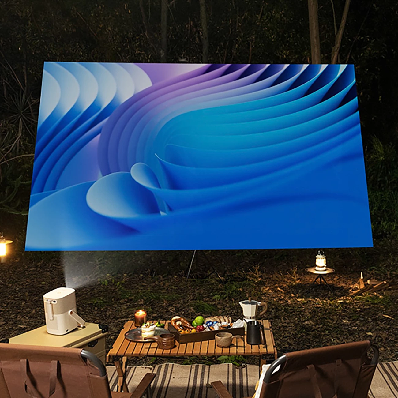 Projektor multimedia Yaber T2 Plus, Full HD 1080p, JBL Speakers, Google TV dongle, Bezhe